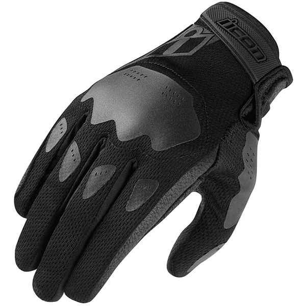 Image of Icon Ladies Hooligan Textile Gloves - Black