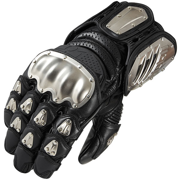 Image of Icon TiMAX Leather Gloves - Black