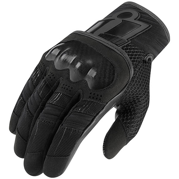 Image of Icon Overlord Short Gloves - Black