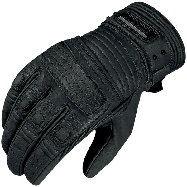Image of Icon Beltway Leather Gloves - Black