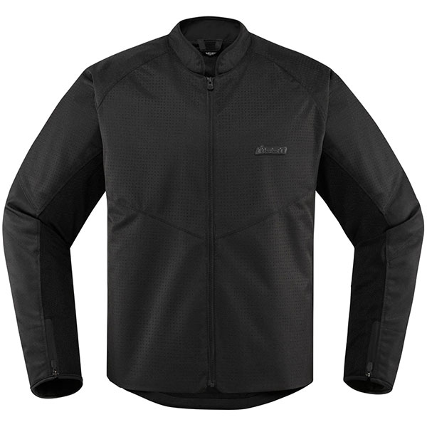 Image of Icon Hooligan Perforated Textile Jacket - Stealth Black