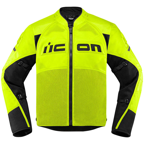 Image of Icon Contra 2 CE Textile Jacket - Hi Viz Yellow