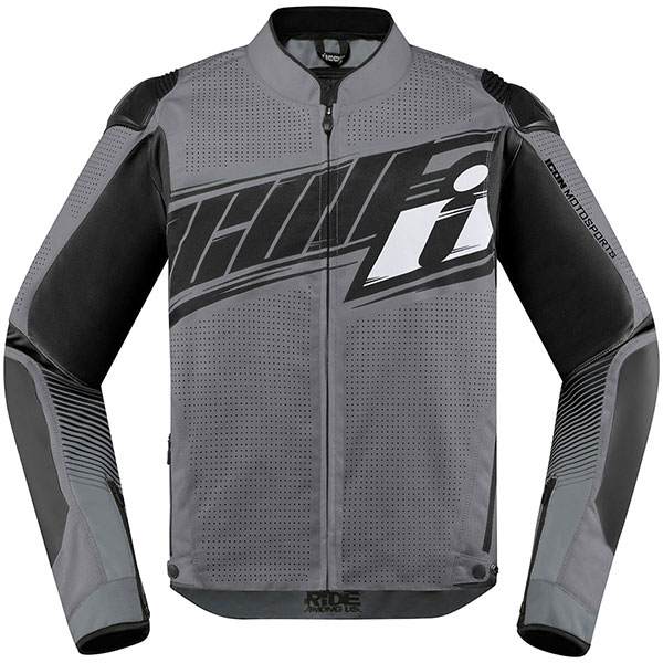 Image of Icon Overlord SB2 Prime CE Textile Jacket - Grey