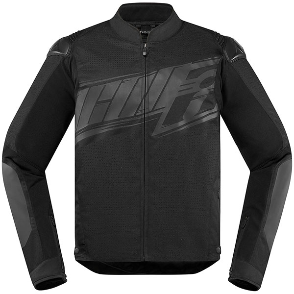 Image of Icon Overlord SB2 Prime CE Textile Jacket - Stealth Black
