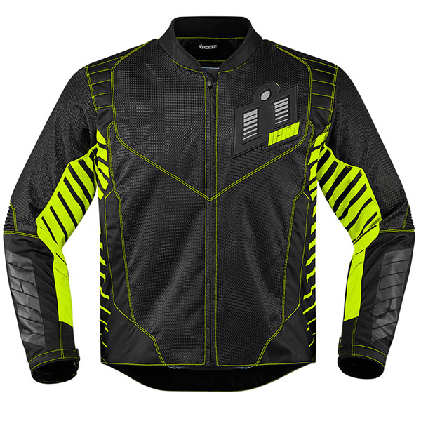 Image of Icon Wireform Textile Jacket - Black / Fluorescent Yellow