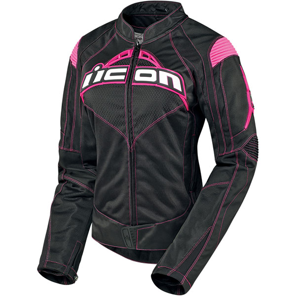 Image of Icon Contra Ladies Textile Jacket - Black / Pink