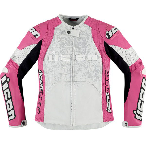 Icon Las Overlord Prime Leather Jacket Pink Free Uk