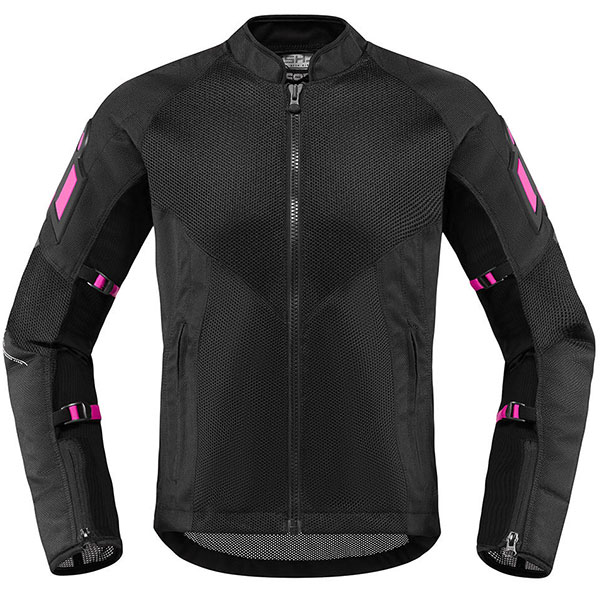 Image of Icon Ladies Mesh AF CE Textile Jacket - Black / Pink