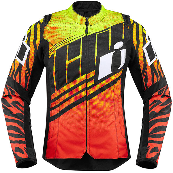 Image of Icon Ladies Overlord SB2 Wildchild CE Textile Jacket - Orange