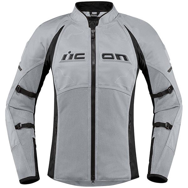 Image of Icon Ladies Contra 2 CE Textile Jacket - Grey