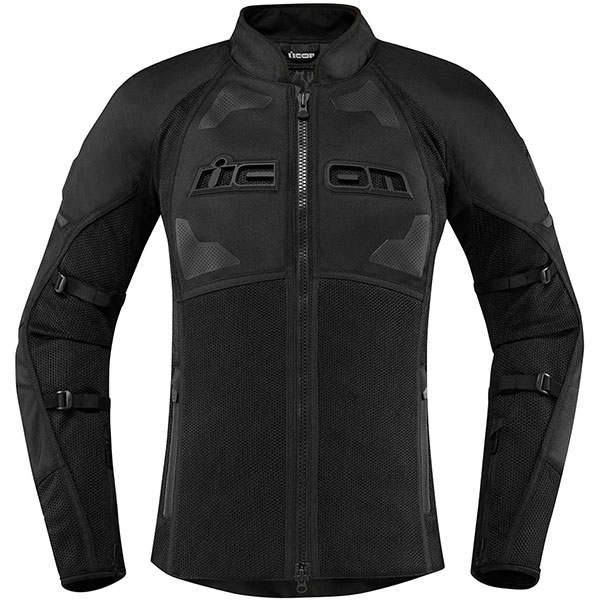 Image of Icon Ladies Contra 2 CE Textile Jacket - Stealth Black