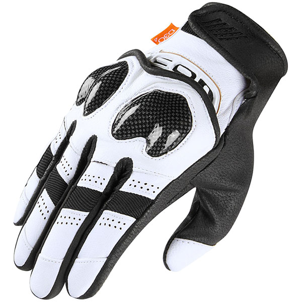 Image of Icon Contra 2 Leather Gloves - White