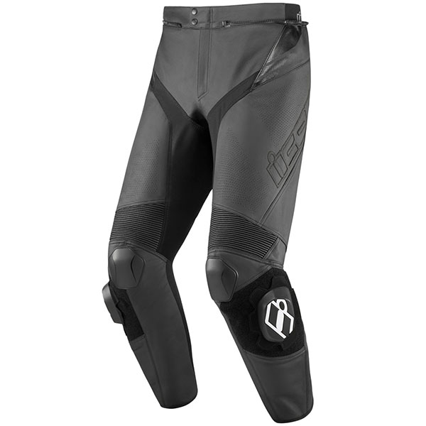 Icon Hypersport 2 Prime Leather Trousers - Black - FREE UK DELIVERY