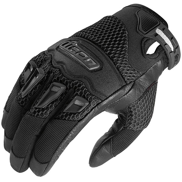 Image of Icon Ladies Twenty Niner CE Textile Gloves - Black