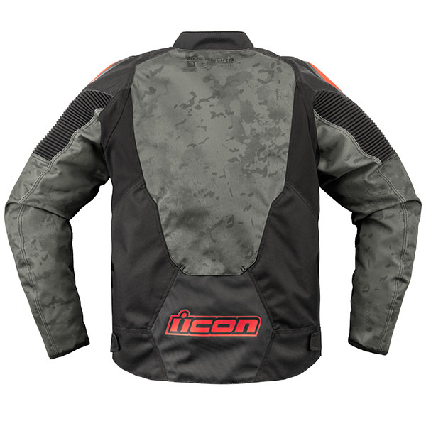 Icon Overlord 3 Magnacross CE Jacket Grey Camo Black FREE UK DELIVERY