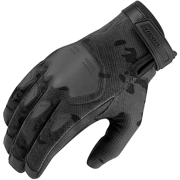 Icon Hooligan CE Gloves Dark Camo / Black FREE UK DELIVERY