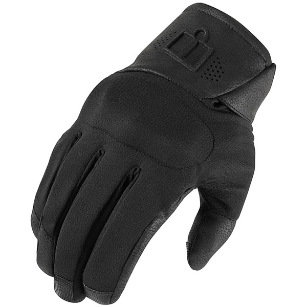 Image of Icon Tarmac 2 Short Textile Gloves - Black