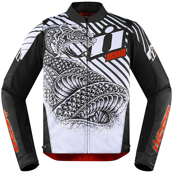 Image of Icon Overlord SB2 Serpecant Textile Jacket - White