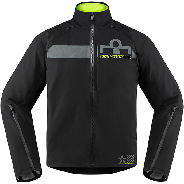 Image of Icon Tarmac 2 Textile Jacket - Black