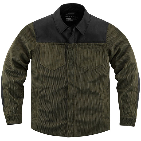 Image of Icon Upstate Textile Riding Shirt - Olive