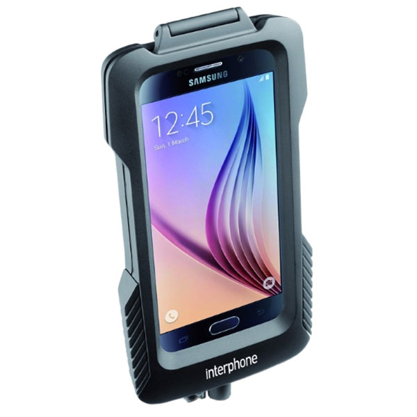 Image of Interphone Galaxy S6 Holder for Non-Tubular Handlebars