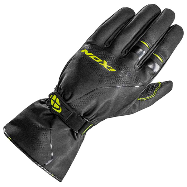 Image of Ixon Pro Indy Textile Gloves - Anthracite / Bright Yellow