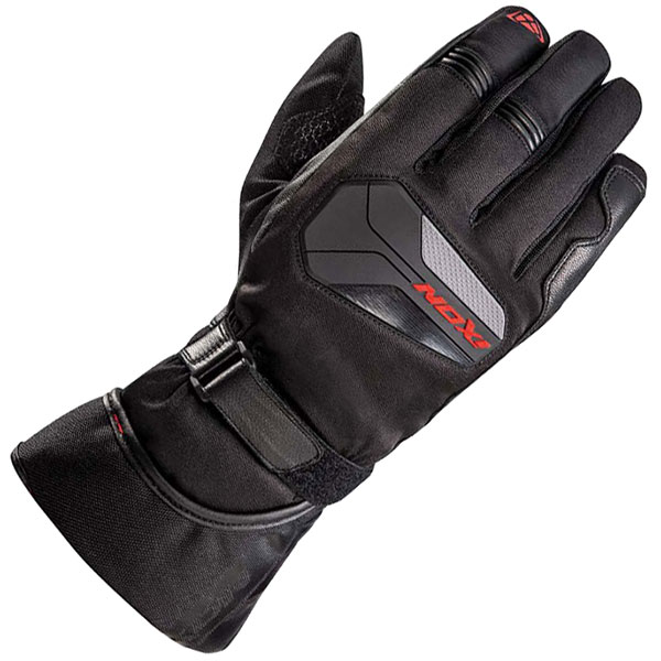 Image of Ixon Pro Atom Textile Gloves - Black / Red
