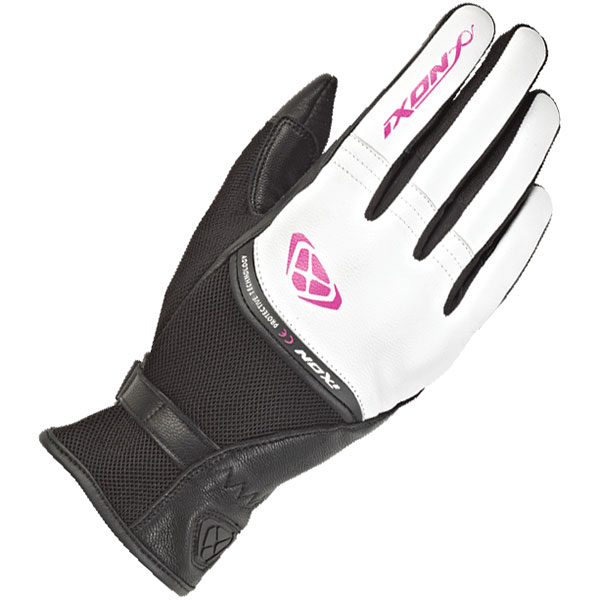 Image of Ixon Ladies RS Shine 2 Gloves - Black / White / Fuchsia