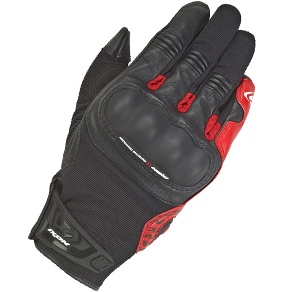 Image of Ixon RS Grip 2 Gloves - Black / Red