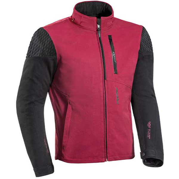 Image of Ixon Brixton Textile Jacket - Burgundy / Black