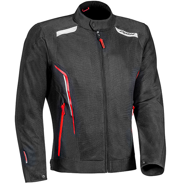 Image of Ixon Cool Air Textile Jacket - Black / White / Red