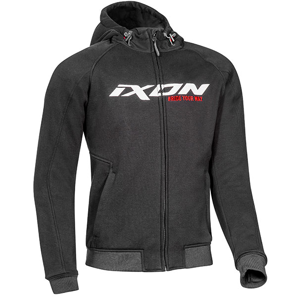 Image of Ixon Palermo Textile Jacket - Black / White / Red