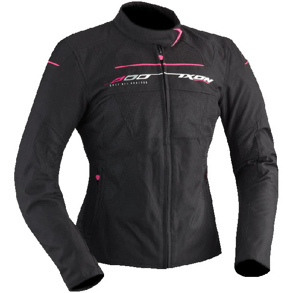 Image of Ixon Ladies Helia Textile Jacket - Black / Fuchsia