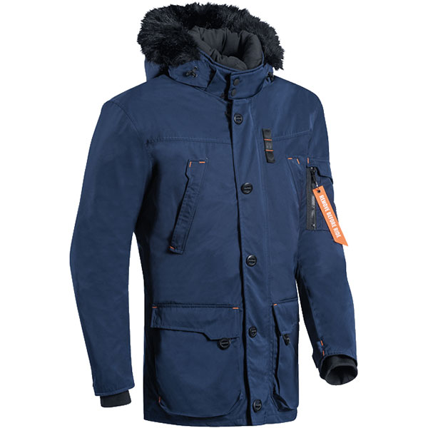 Image of Ixon Ontario Textile Jacket - Navy Blue