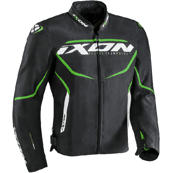 Image of Ixon Sprinter Textile Jacket - Black / Green