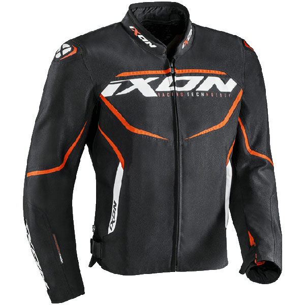 Image of Ixon Sprinter Textile Jacket - Black / Orange
