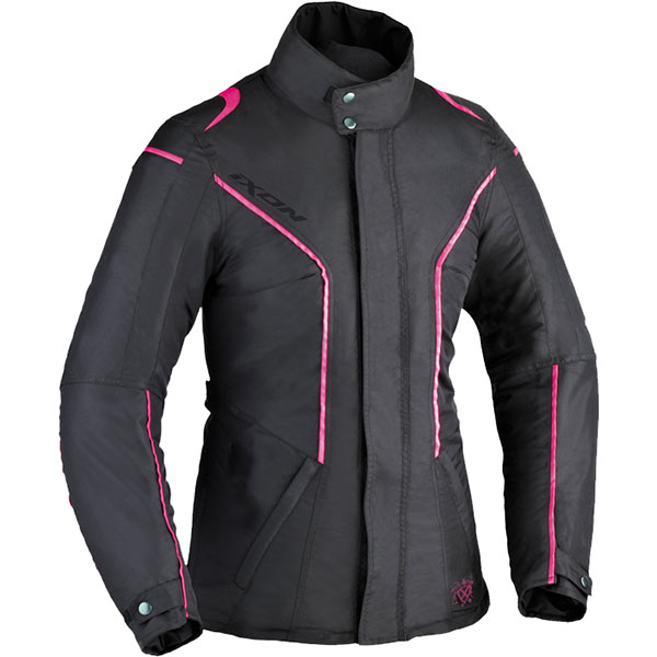 Image of Ixon Ladies Comtesse Textile Jacket - Black / Fuchsia
