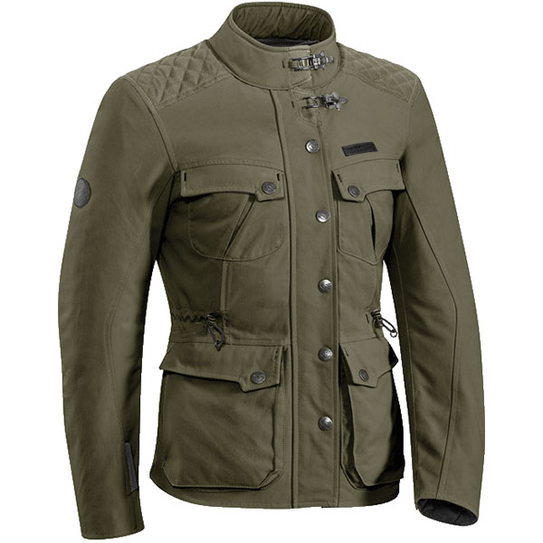 Ixon Ladies Exhaust Textile Jacket - Khaki Green