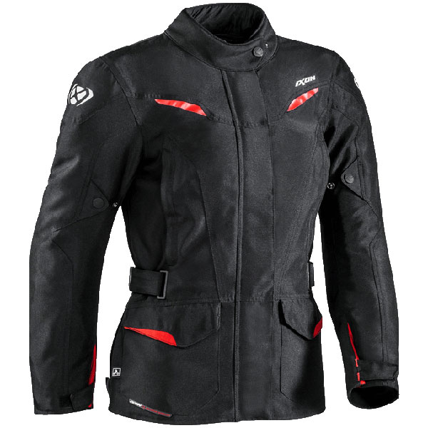Image of Ixon Ladies Summit 2 Textile Jacket - Black / Red