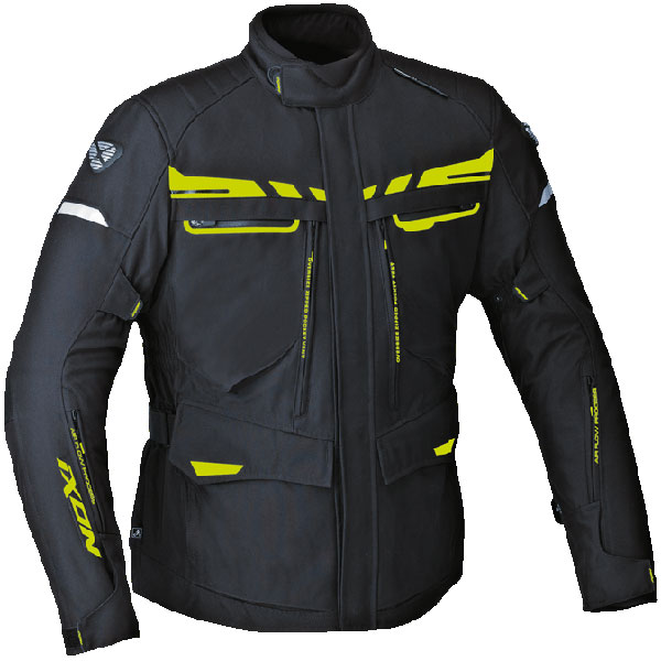 Image of Ixon Protour HP Textile Jacket - Black / Fluo Yellow