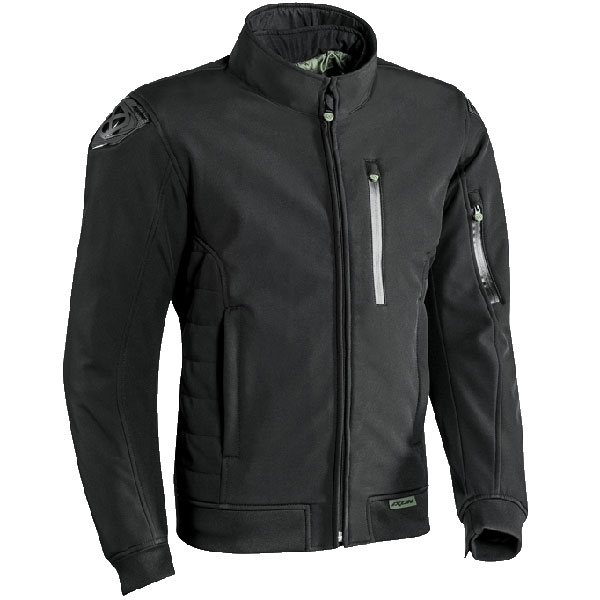 Image of Ixon Soho Textile Jacket - Black / Kaki