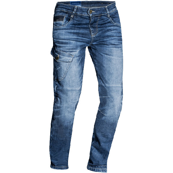 Image of Ixon Defender Denim Jeans - Stonewash Blue