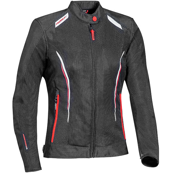 Image of Ixon Ladies Cool Air Textile Jacket - Black / White / Red