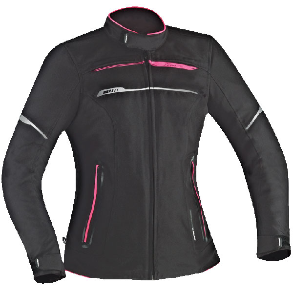 Image of Ixon Ladies Zetec HP Textile Jacket - Black / Pink