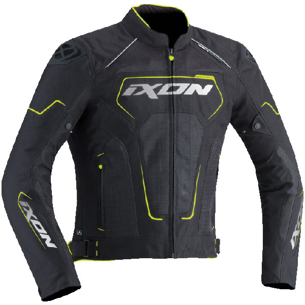 Image of Ixon Zephyr Air HP Textile Jacket - Black / Grey / Yellow