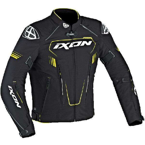 Image of Ixon Zephyr HP Textile Jacket - Black / White / Yellow