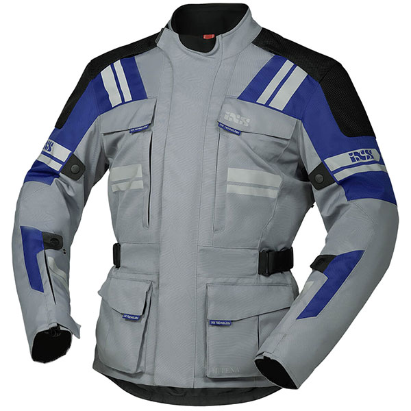 Image of iXS Blade-ST 2.0 Textile Jacket - Grey / Blue / Black