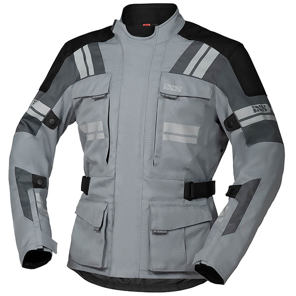 Image of iXS Blade-ST 2.0 Textile Jacket - Light Grey / Grey / Black