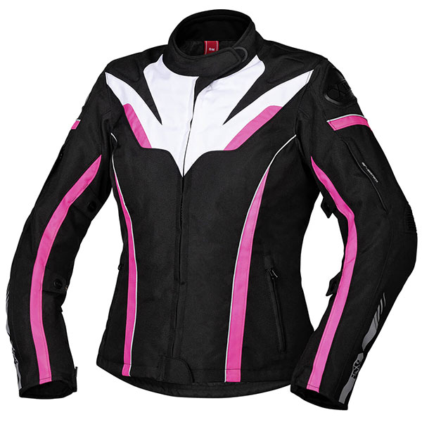 Image of iXS Ladies RS-1000-ST Sports Textile Jacket - Black / White / Pink