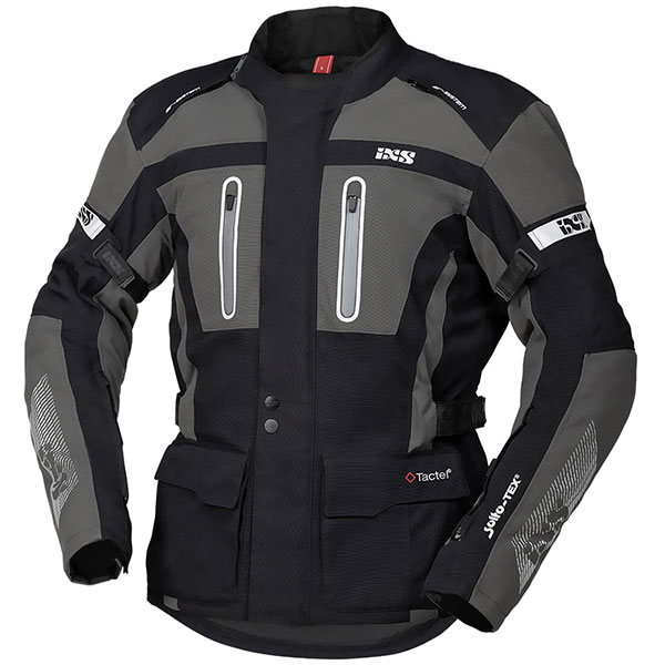 Image of iXS Pacora-ST Textile Jacket - Black / Grey